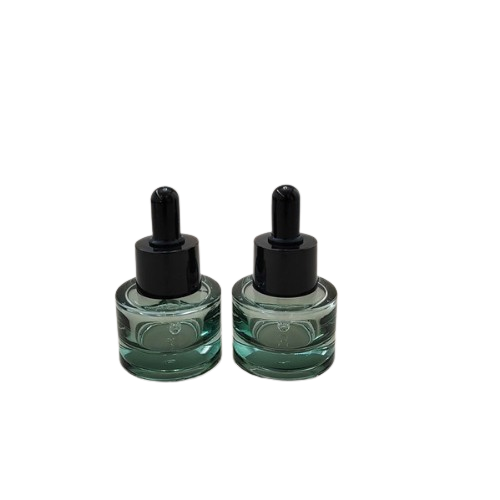 Camille Dropper Bottle – Dark Green Transparent (15ml)