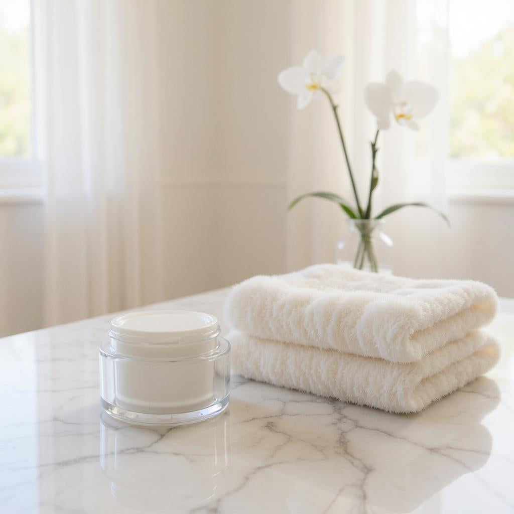 Esther Jar 50g | Double-Wall Acrylic Cream Jar | White Cap | Empty Face Cream Jar | Skincare Packaging