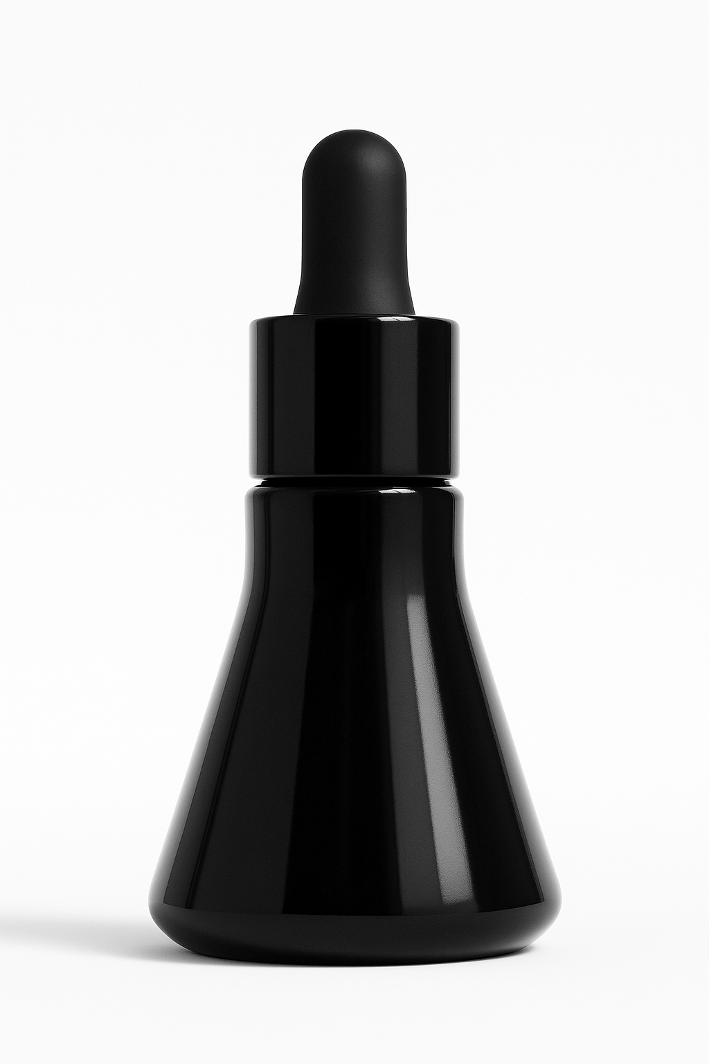 Devin Dropper Bottle | 30ml Black Glass Dropper Bottle | Black Serum Bottle