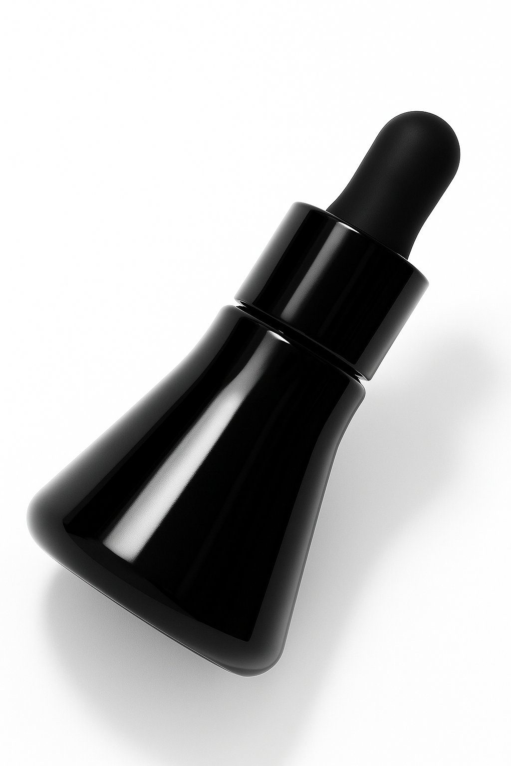 Devin Dropper Bottle | 30ml Black Glass Dropper Bottle | Black Serum Bottle