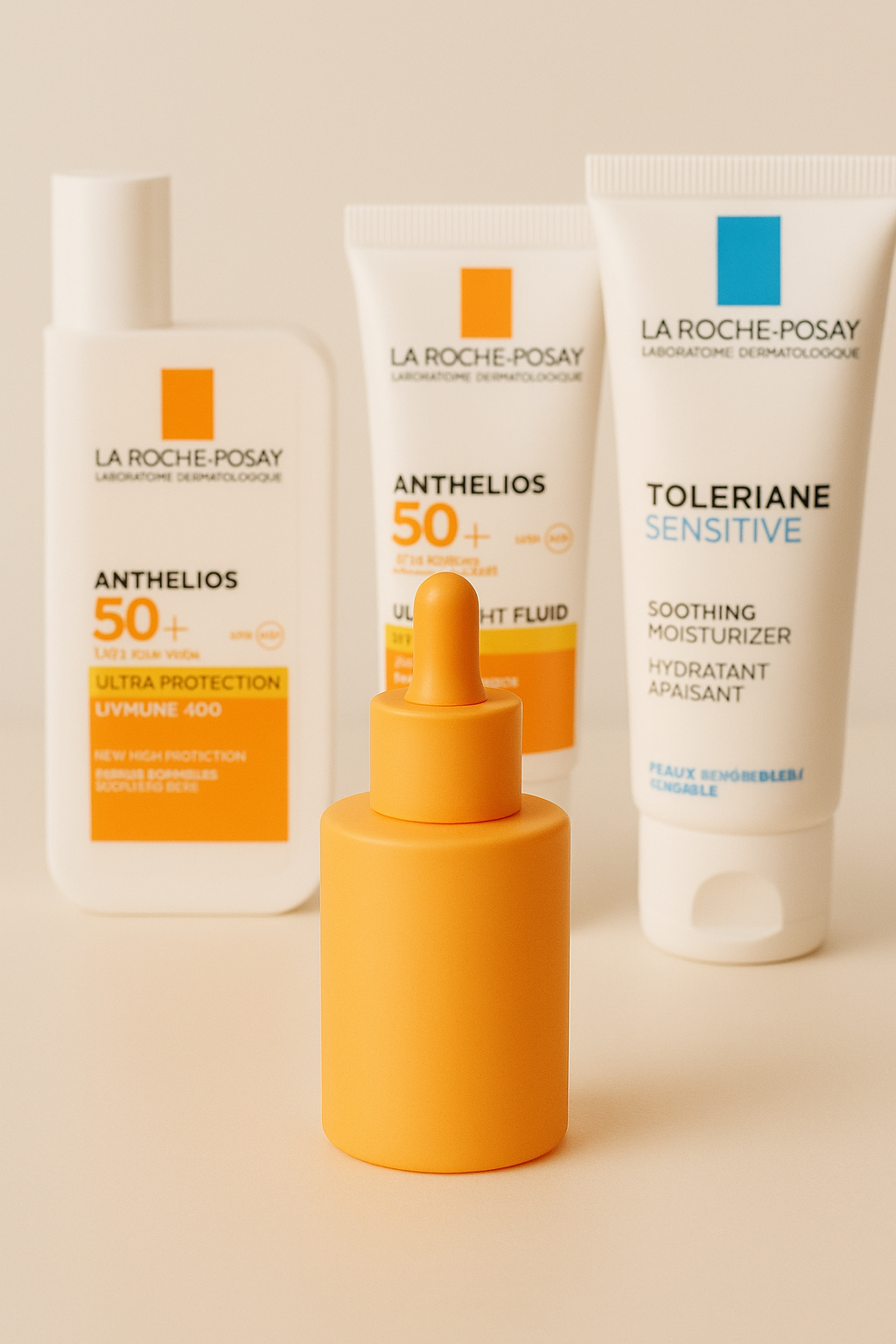 Bridget Dropper Bottle | 30ml Orange Dropper Serum Bottle | Orange Glass Serum Dropper Bottle