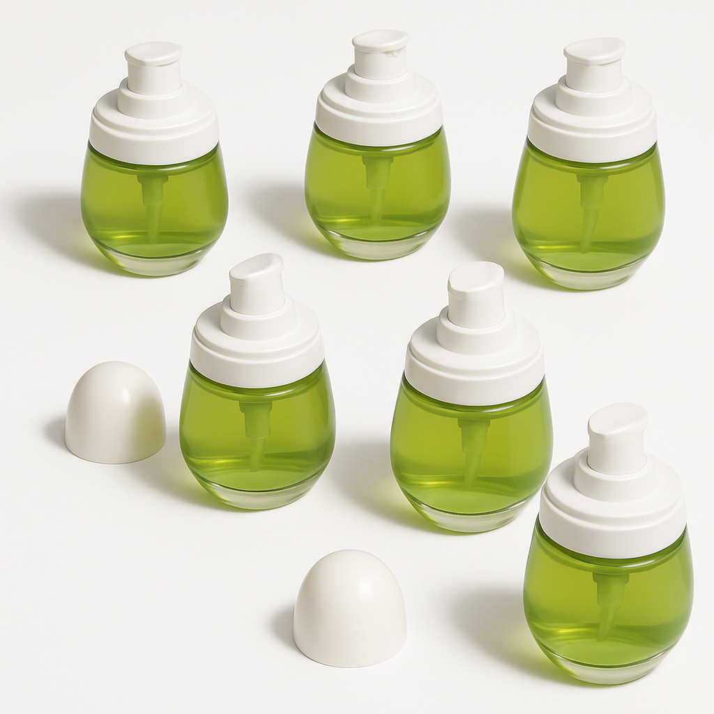 Delphi Pump Bottle | 30ml Clear Transparent Skincare Bottle