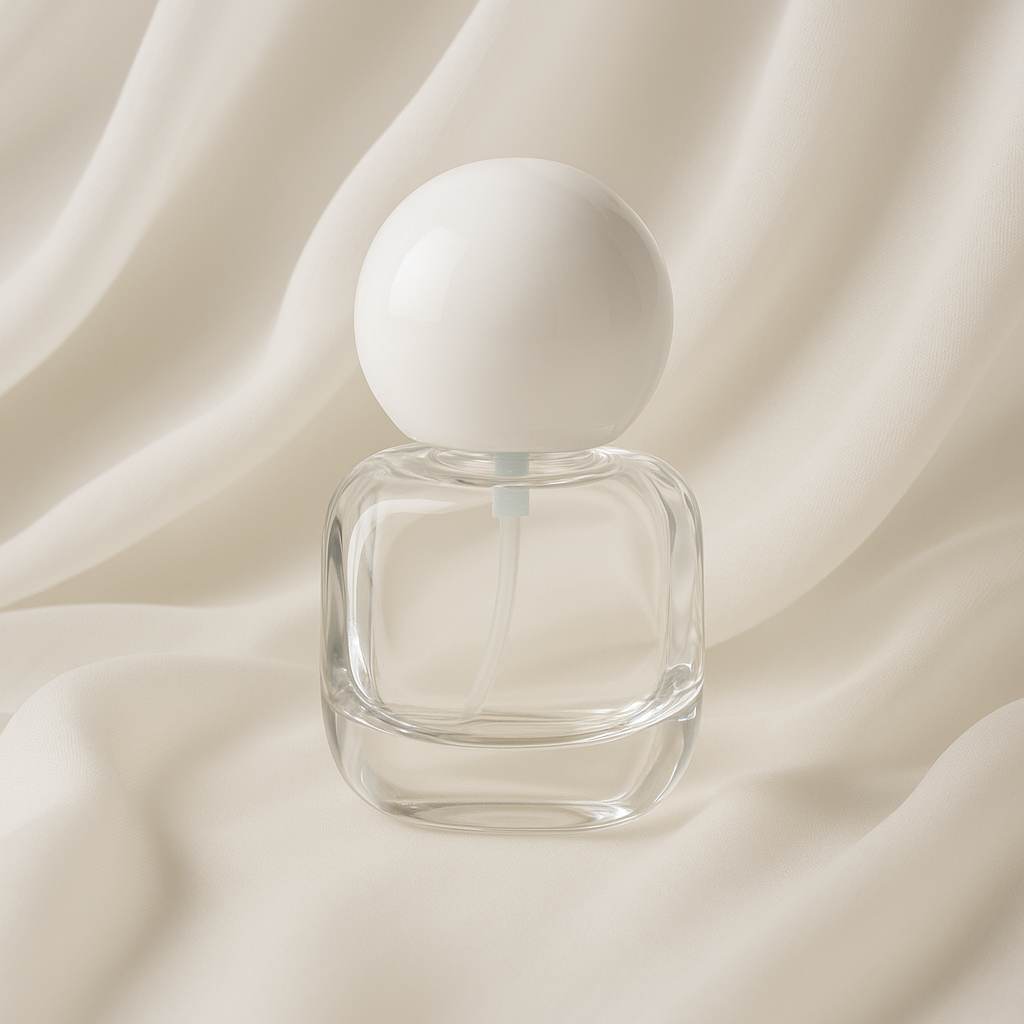 Charlie Pump Bottle | 30 ml Glass Pump Dispenser | White Pump Dispenser | Bottles for Serums Lotions and Foundations