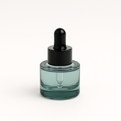Camille Dropper Bottle – Dark Green Transparent (15ml)