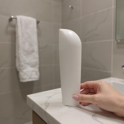 Demi 250ml White Lotion Bottle | Flip-Top Cap | White Squeeze Bottle