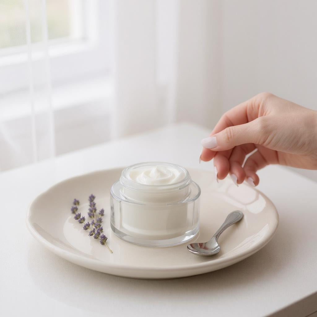 Esther Jar 50g | Double-Wall Acrylic Cream Jar | White Cap | Empty Face Cream Jar | Skincare Packaging