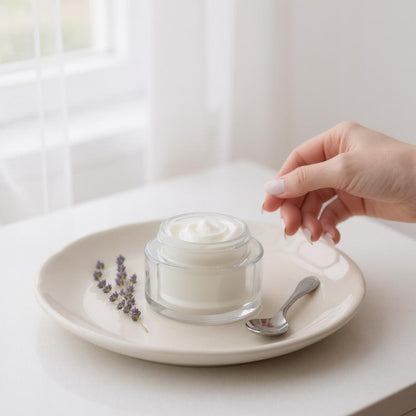 Esther Jar 50g | Double-Wall Acrylic Cream Jar | White Cap | Empty Face Cream Jar | Skincare Packaging