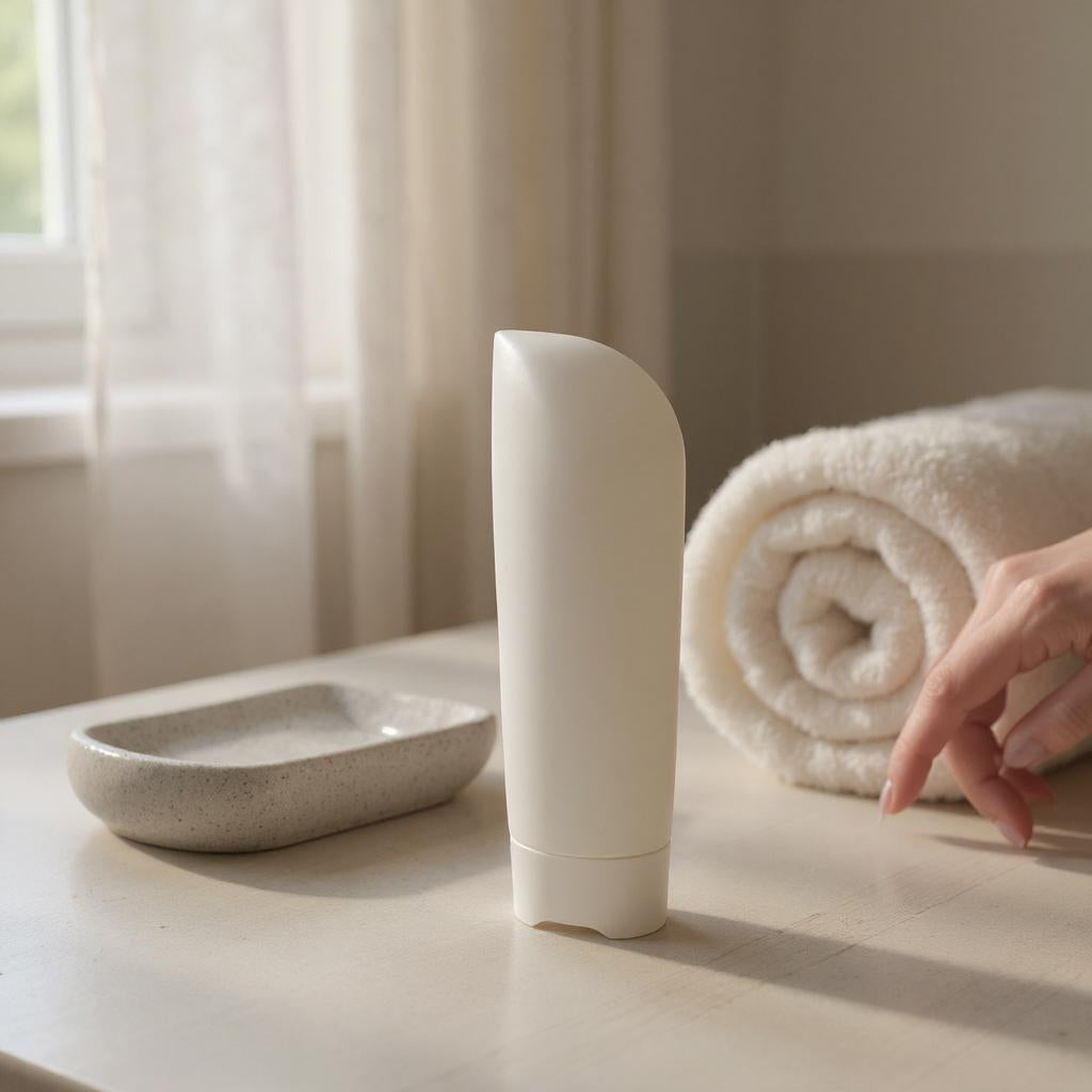 Demi 250ml White Lotion Bottle | Flip-Top Cap | White Squeeze Bottle