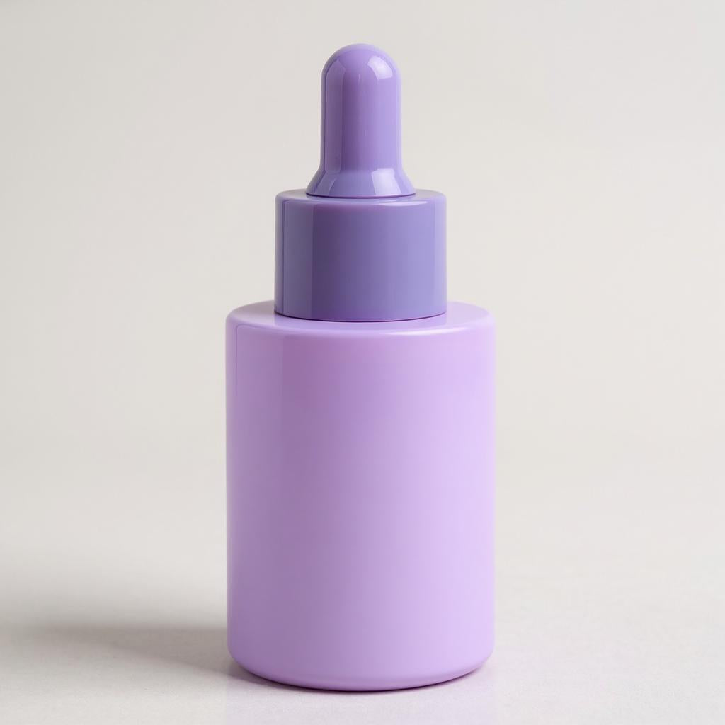 Bridget Dropper Bottle | 30ml Purple Dropper Serum Bottle | Purple Glass Serum Dropper Bottle