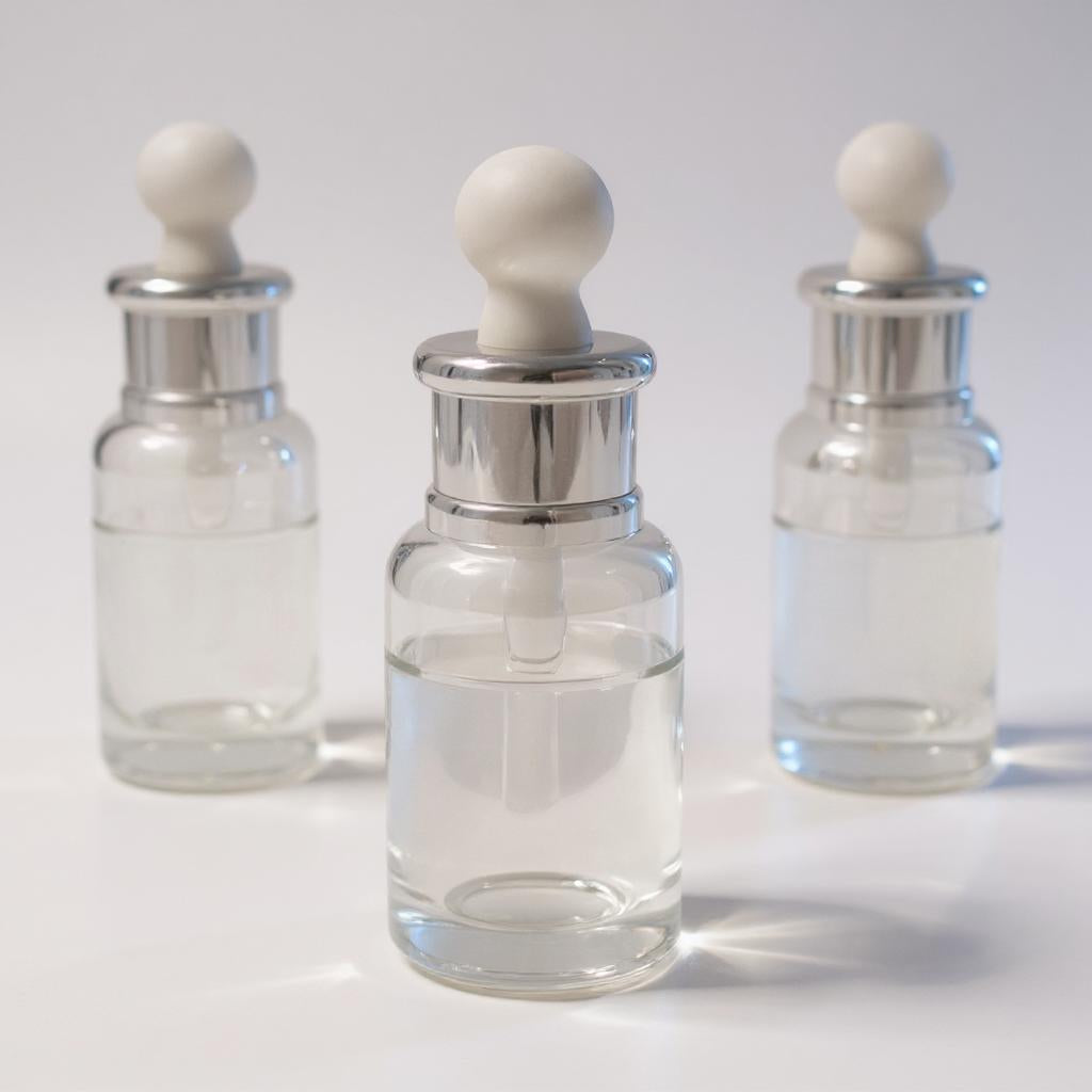 Athena Dropper Bottle | 30ml & 50ml Glass Serum Bottle | 30ml Clear Glass Dropper | 50ml Transparent Glass Dropper