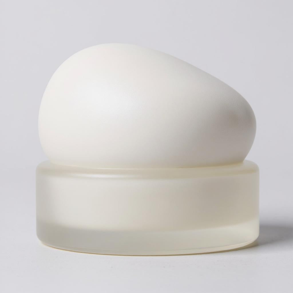 Daphne 30 g / 50 g Glass Cosmetic Jar | Frosted or Clear | White Plastic Lid | Refillable