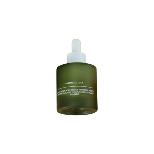 Dahlia Matte Green Glass 30 ml (1 oz) Dropper Bottle | White Rubber Dropper