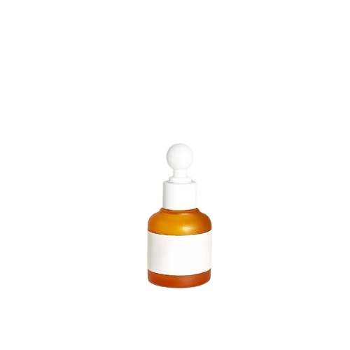 Danica Dropper Bottle | 30 ml Frosted Orange Glass Vitamin C Serum Dropper Bottle | Rubber Dropper