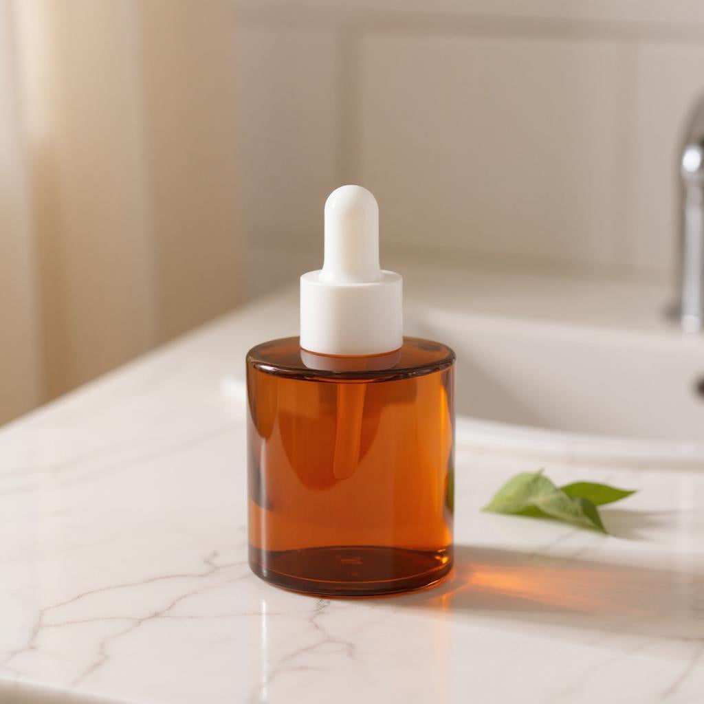 Dahlia Dropper Bottle | 30ml Glass Dropper Bottle | Serum Bottle | Red Dropper Bottle | White Rubber Dropper